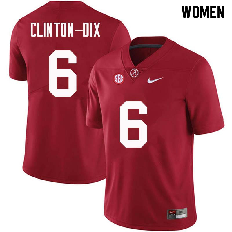Women #6 Ha Ha Clinton-Dix Alabama Crimson Tide College Football Jerseys Sale-Crimson
